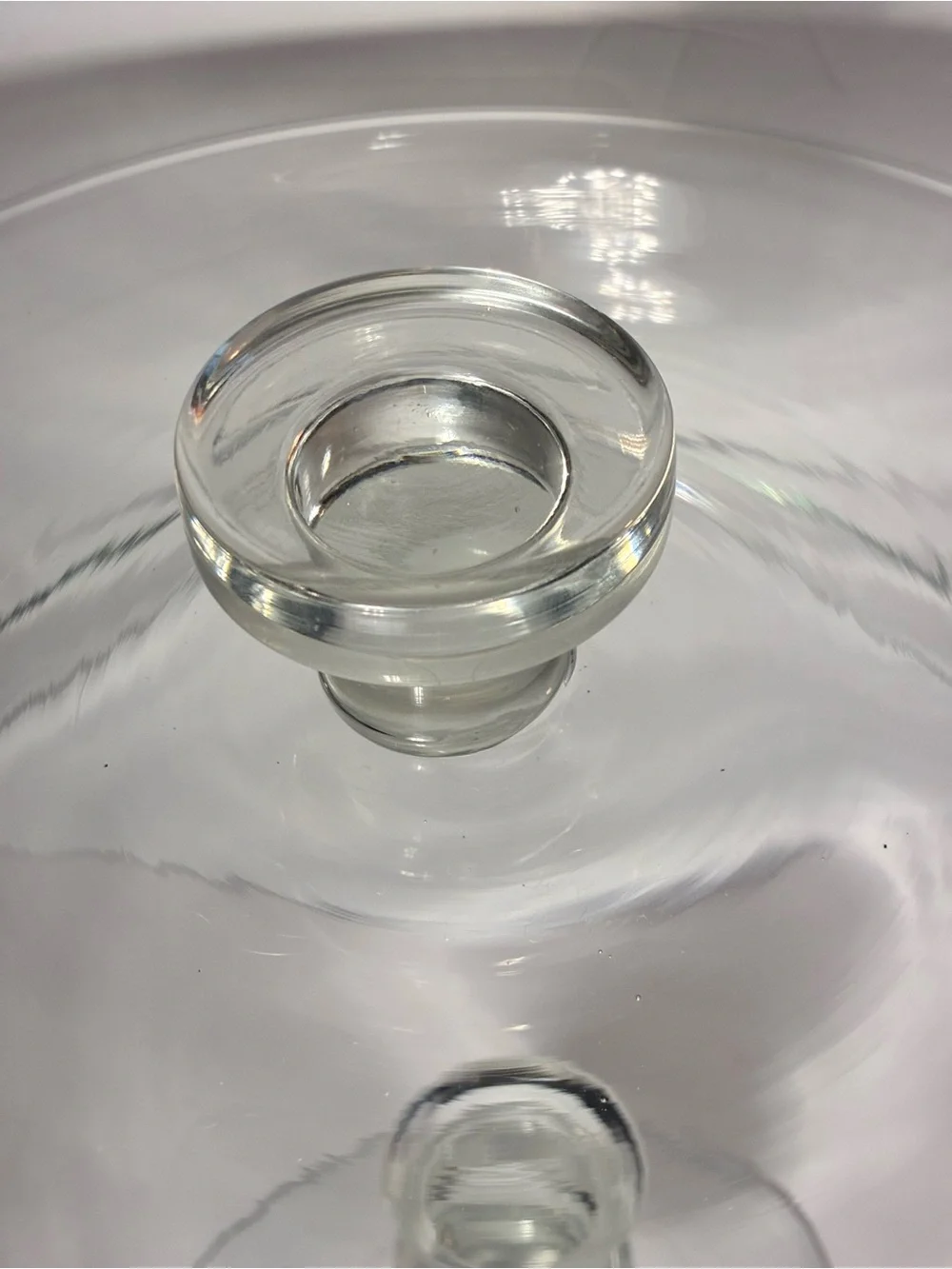 Princess House Heritage Etched Glass Cake Stand & Dome | Floral Daisy Pedestal